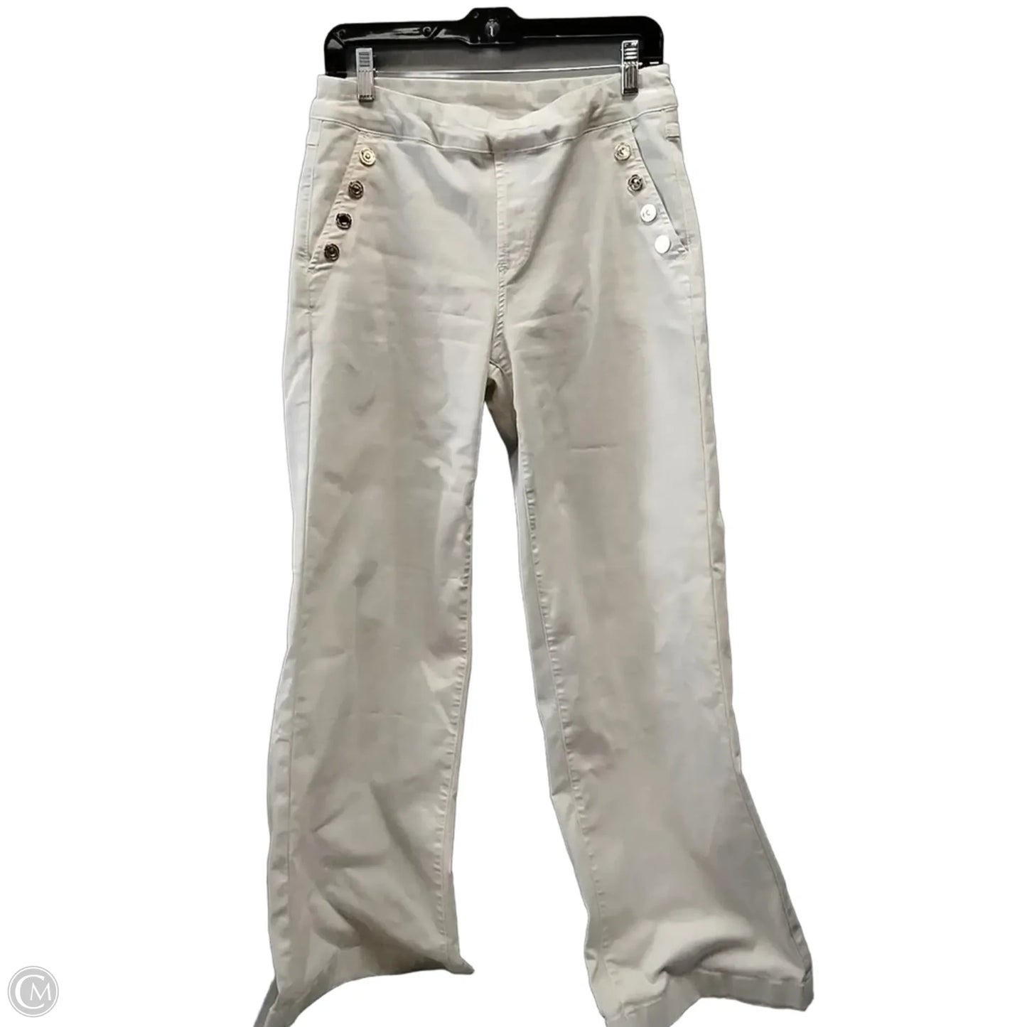 Jeans Straight By Joseph Ribkoff In Cream, Size: 8