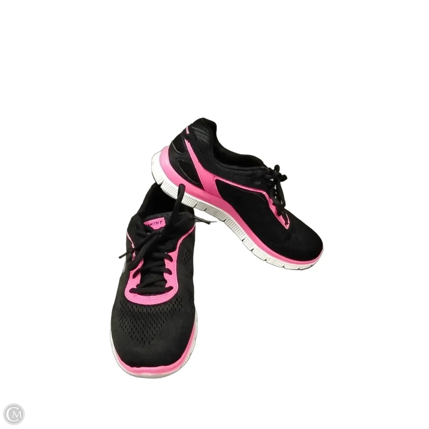 Shoes Athletic By Skechers In Black & Pink, Size: 7.5