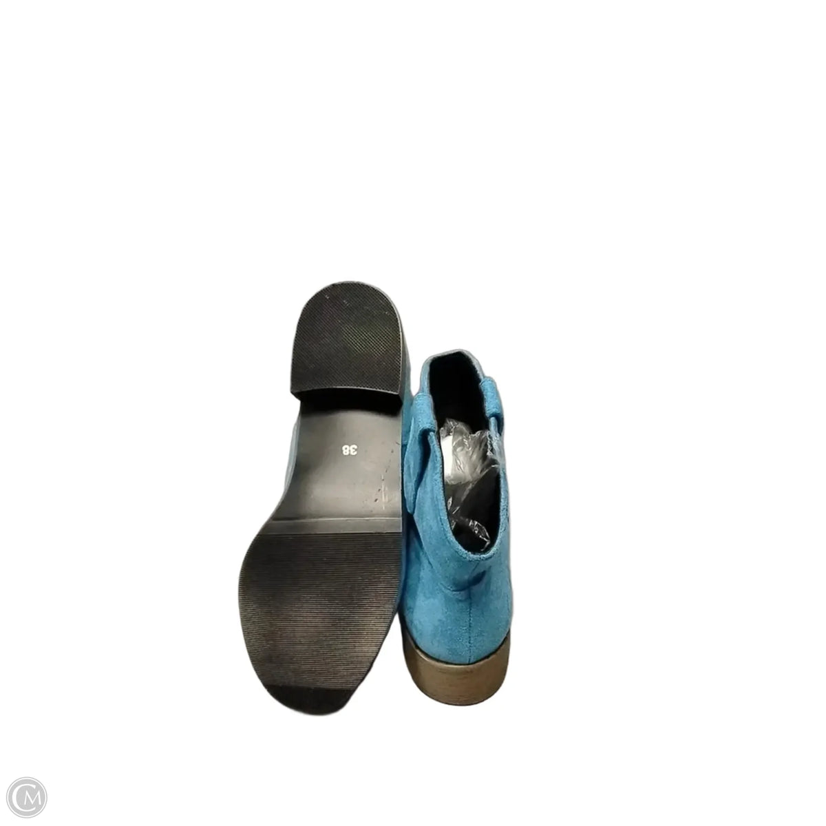 Boots Mid-calf Heels By Cme In Blue, Size: 8