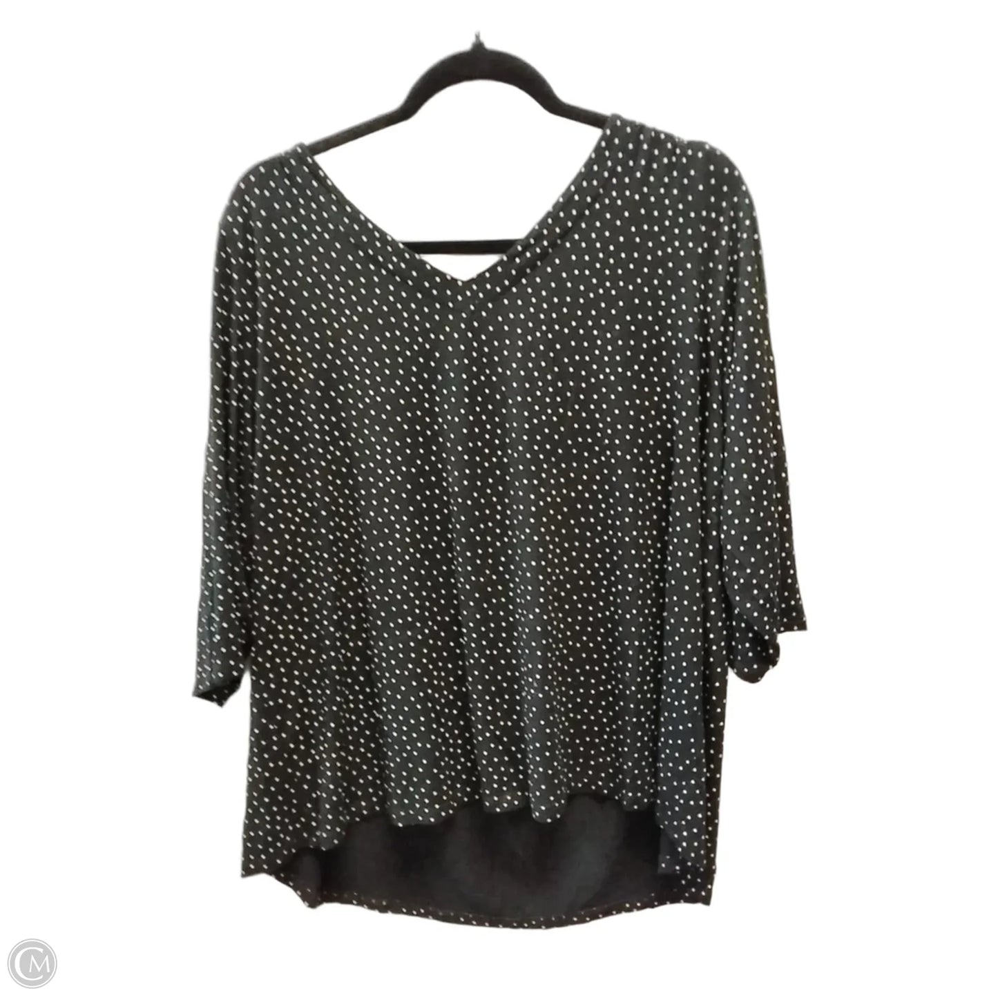 Top 3/4 Sleeve By J. Jill In Black & White, Size: Xl