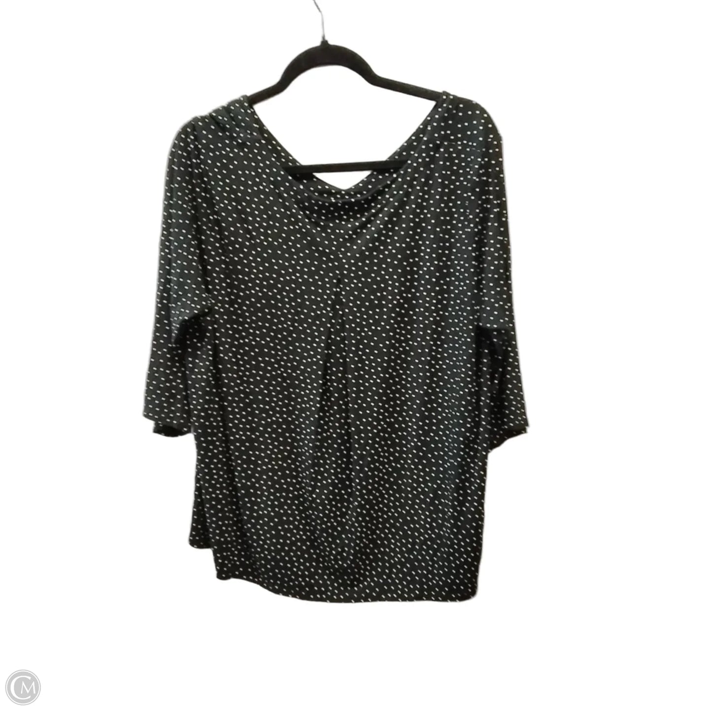 Top 3/4 Sleeve By J. Jill In Black & White, Size: Xl