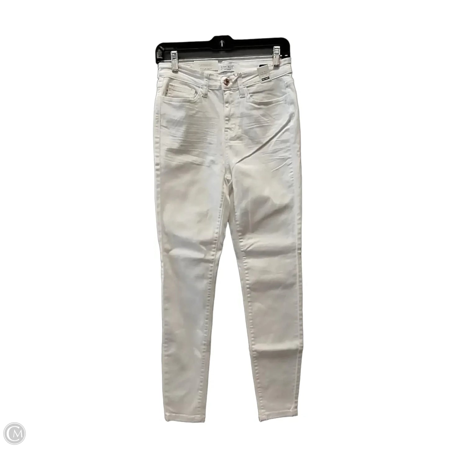Jeans Skinny By Judy Blue In White Denim, Size: 3