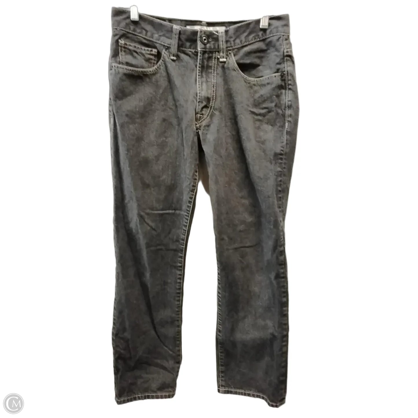 Jeans Straight By Express In Black Denim, Size: M