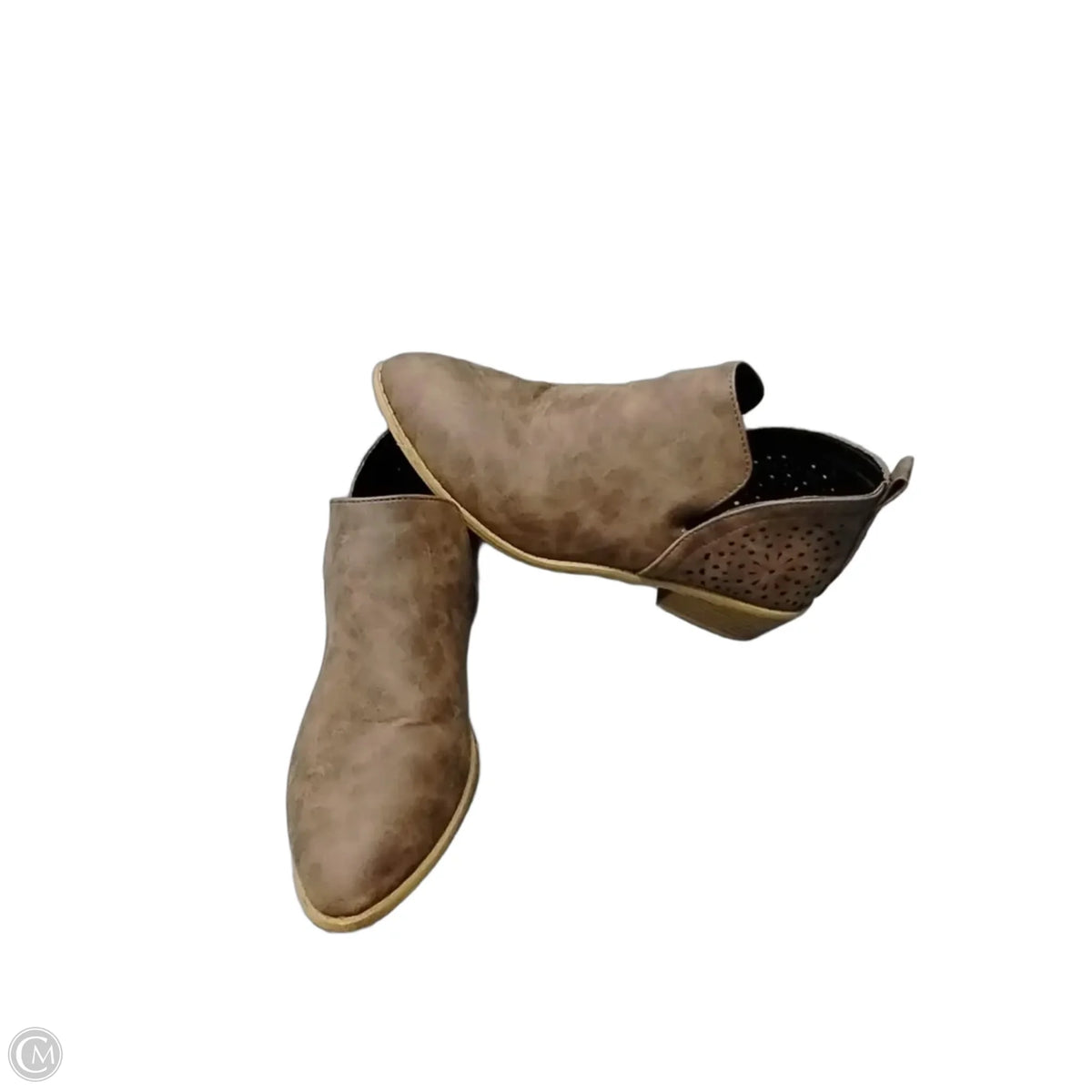 Boots Ankle Heels By Cme In Brown, Size: 8.5