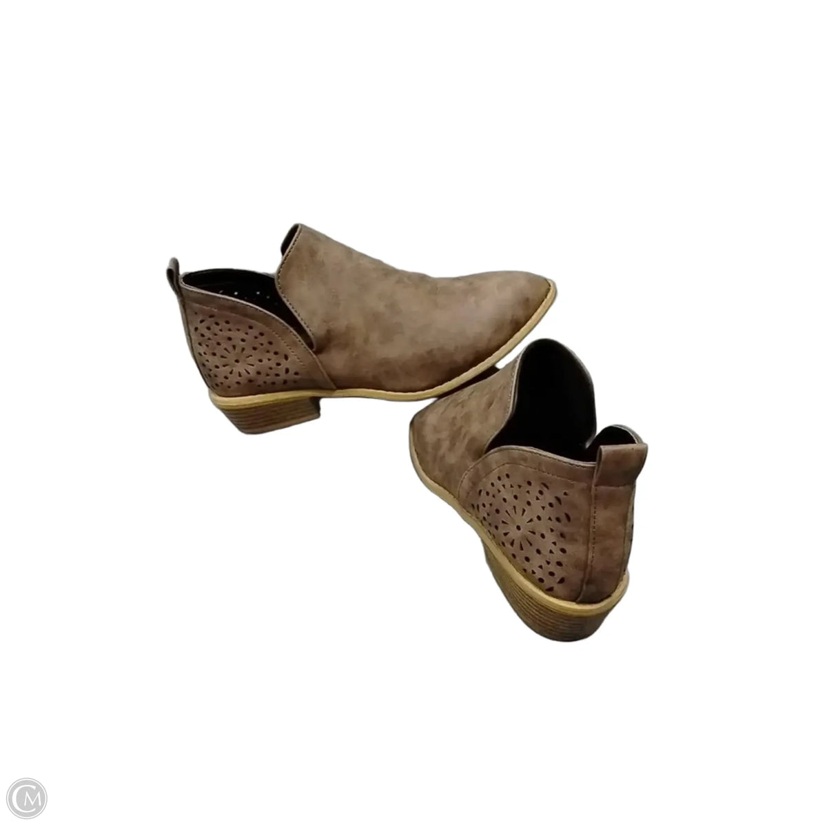 Boots Ankle Heels By Cme In Brown, Size: 8.5