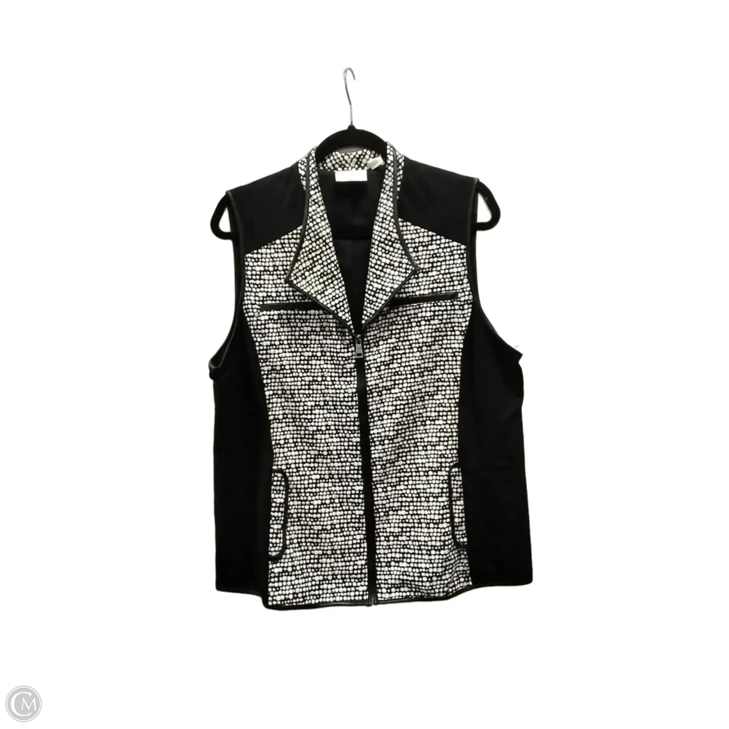 Jacket Other By Chicos In Black & White, Size: S