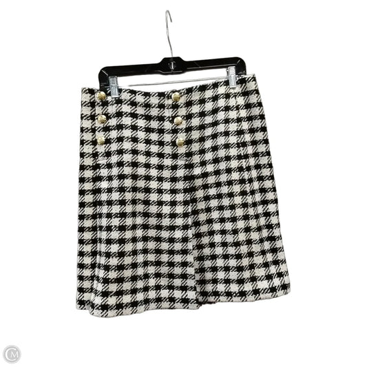 Skirt Midi By Talbots In Black & Cream, Size: 8