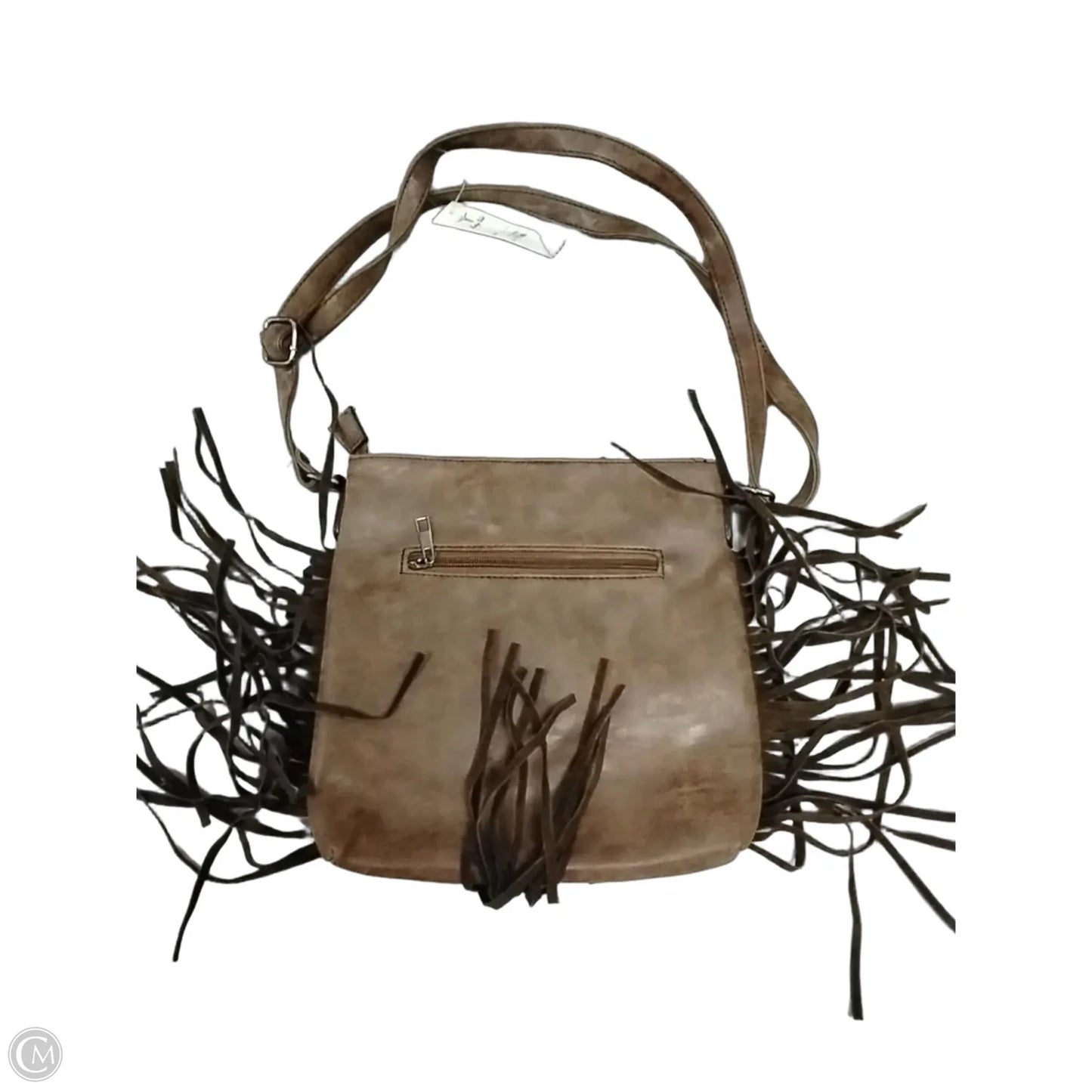 Handbag Leather By Cme, Size: Medium