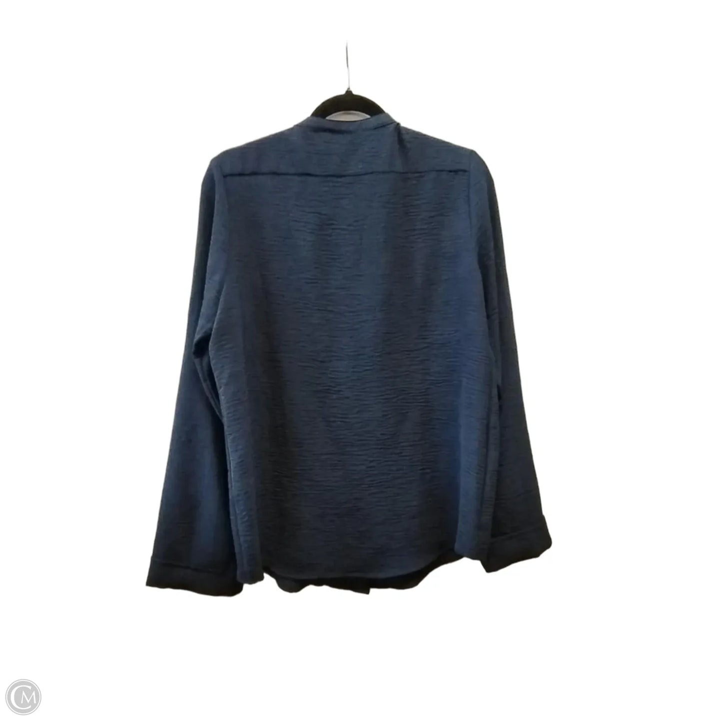 Top Long Sleeve By Calvin Klein In Navy, Size: M