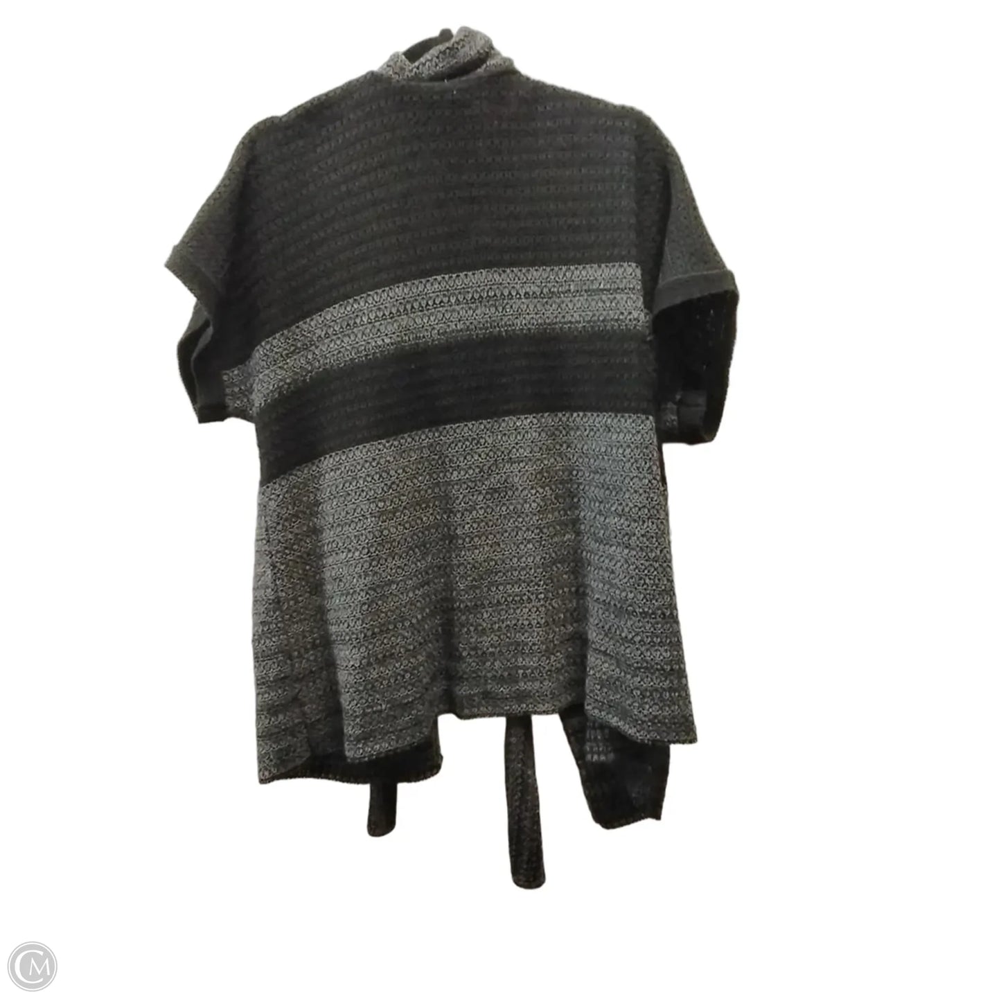 Sweater Cardigan By Cj Banks In Black & Grey, Size: 1x