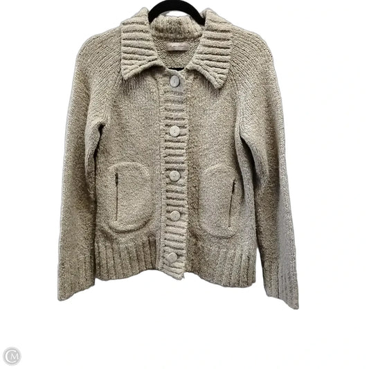 Sweater Cardigan By Cme In Beige, Size: M