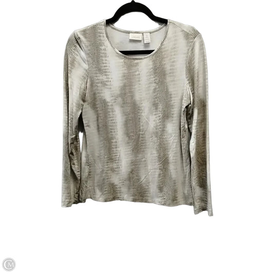 Top Long Sleeve By Chicos In Animal Print, Size: S