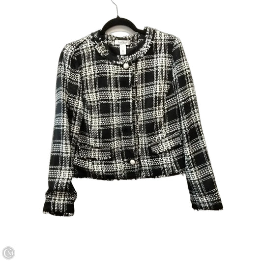 Blazer By White House Black Market In Plaid Pattern, Size: 8