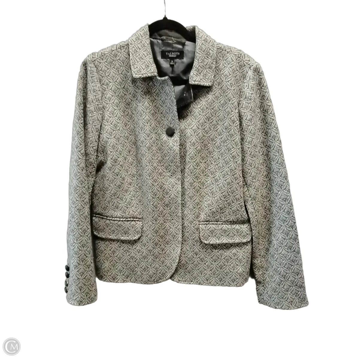 Blazer By Talbots In Grey, Size: 12