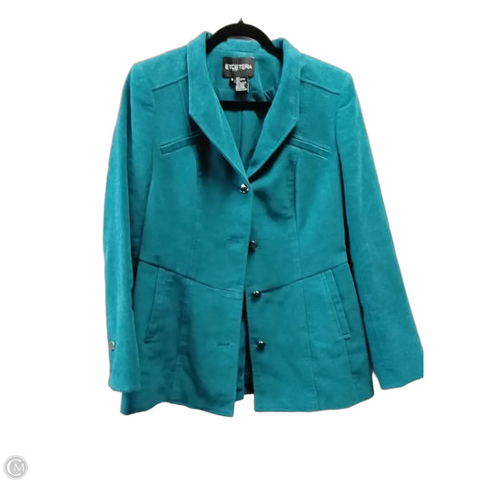 Coat Peacoat By Etcetra In Teal, Size: M