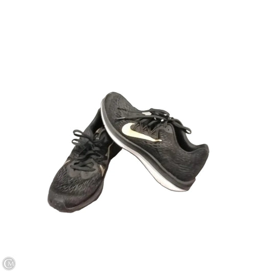Shoes Athletic By Nike In Black & Gold, Size: 6.5