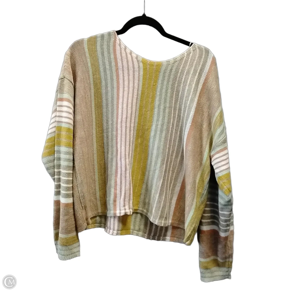 Sweater By Versona In Striped Pattern, Size: L