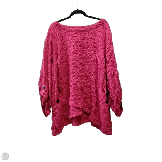 Top Long Sleeve By Ali Miles In Red, Size: 2x