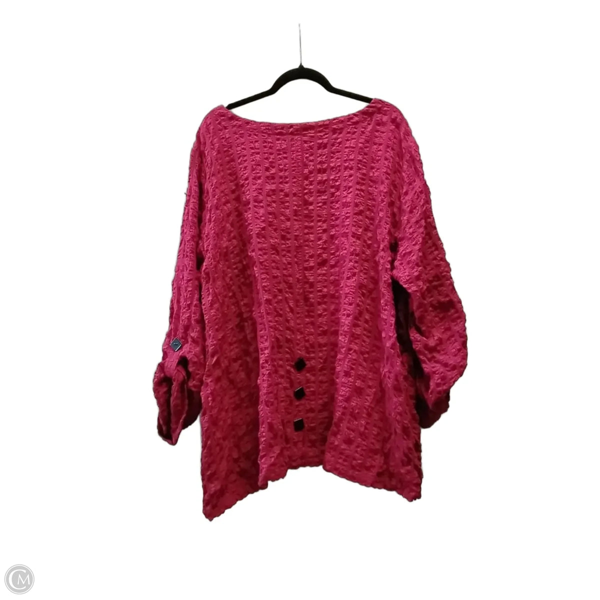 Top Long Sleeve By Ali Miles In Red, Size: 2x