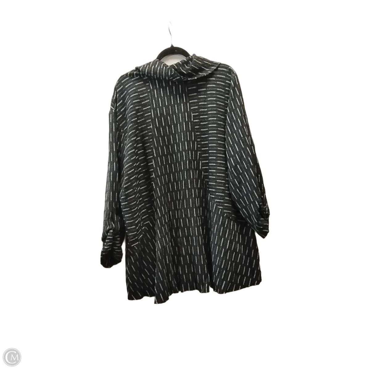 Top 3/4 Sleeve By Ali Miles In Striped Pattern, Size: 2x