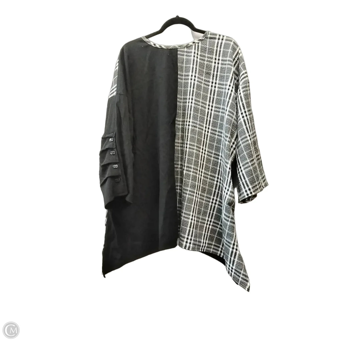 Blouse 3/4 Sleeve By Cal Style In Plaid Pattern, Size: 2x