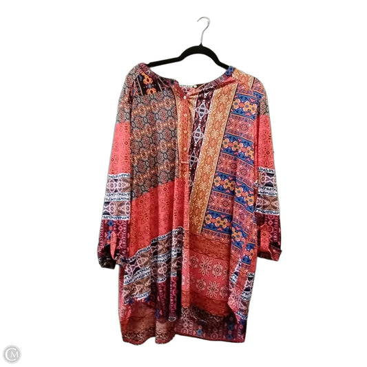 Top Long Sleeve By Chelsea And Theodore In Paisley Print, Size: 2x