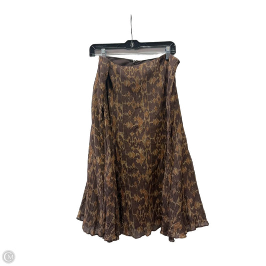 Skirt Midi By Lauren By Ralph Lauren In Animal Print, Size: 14