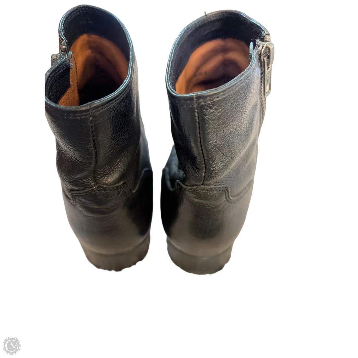 Boots Designer By Frye In Black, Size: 9.5