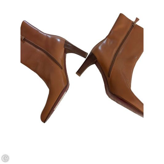 Boots Mid-calf Heels By Ann Taylor In Tan, Size: 9.5