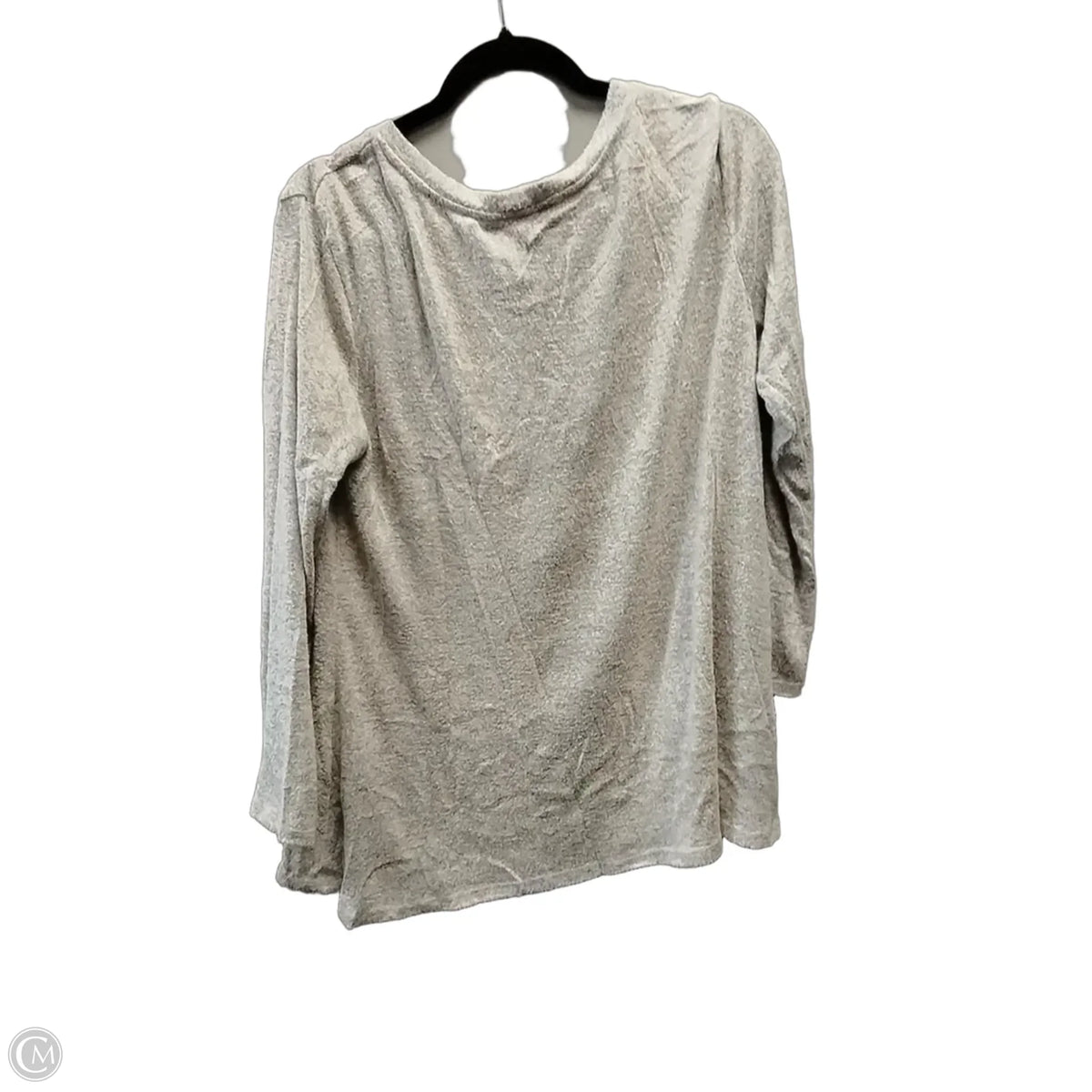 Top Long Sleeve By Misia In Grey, Size: L
