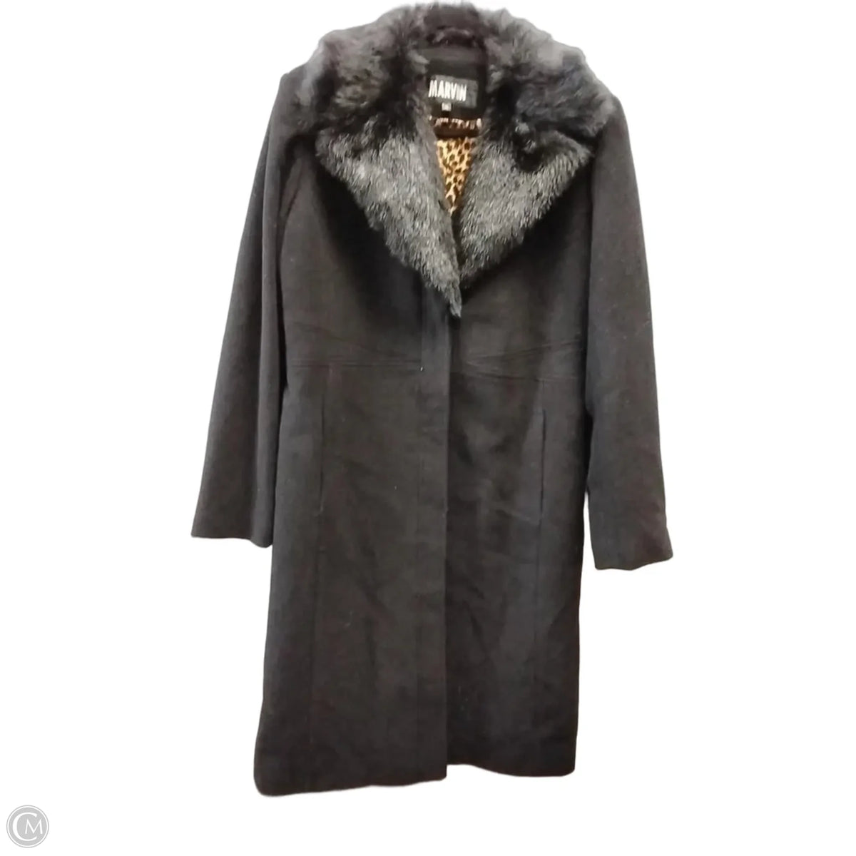 Coat Wool By Marvin Richards In Black, Size: Xl