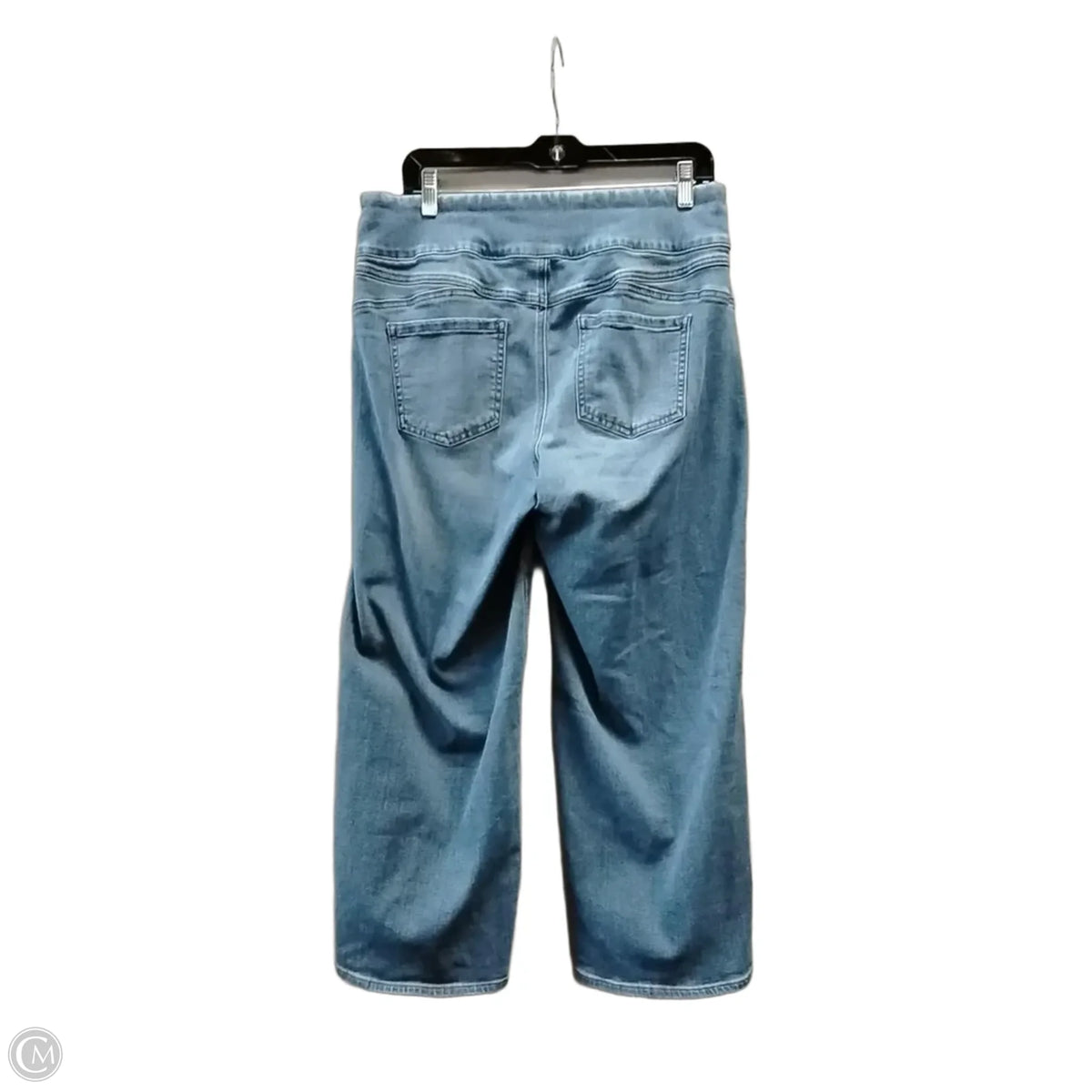 Jeans Straight By Chicos In Blue Denim, Size: 8