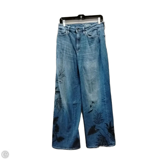Jeans Wide Leg By Chicos In Blue Denim, Size: 8