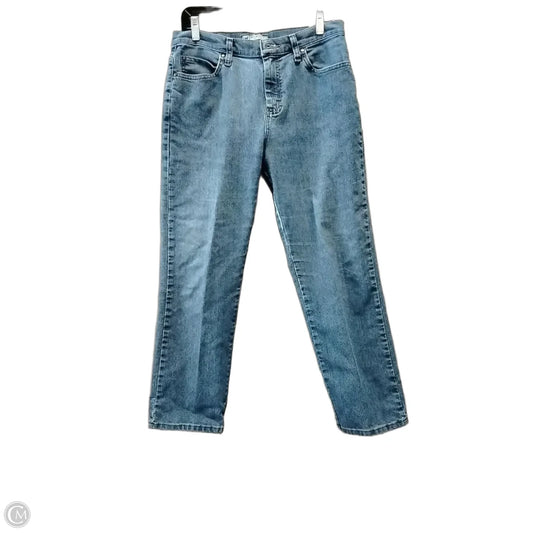 Jeans Straight By Lee In Blue Denim, Size: 8p