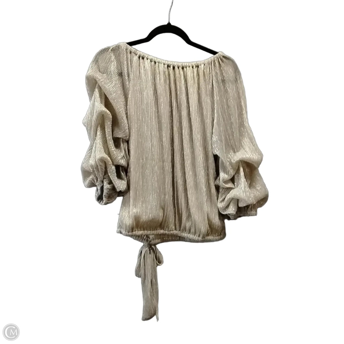 Top Long Sleeve By Cece In Gold, Size: S