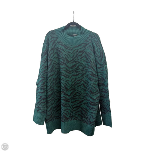 Sweater By Torrid In Black & Green, Size: 2x