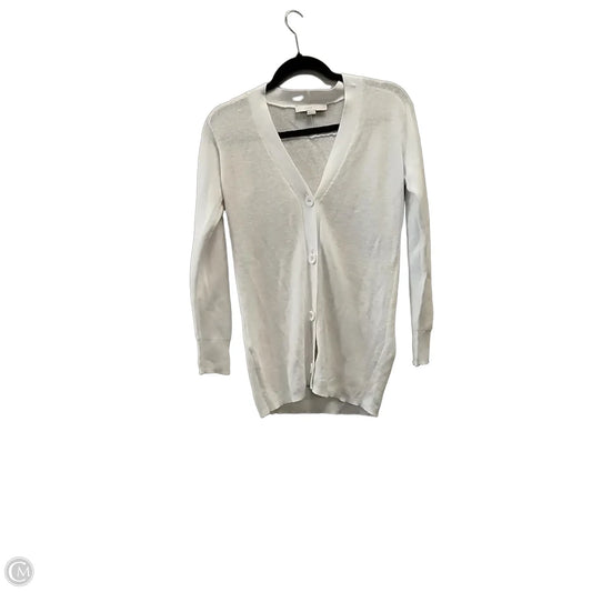 Sweater Cardigan By Loft In White, Size: S