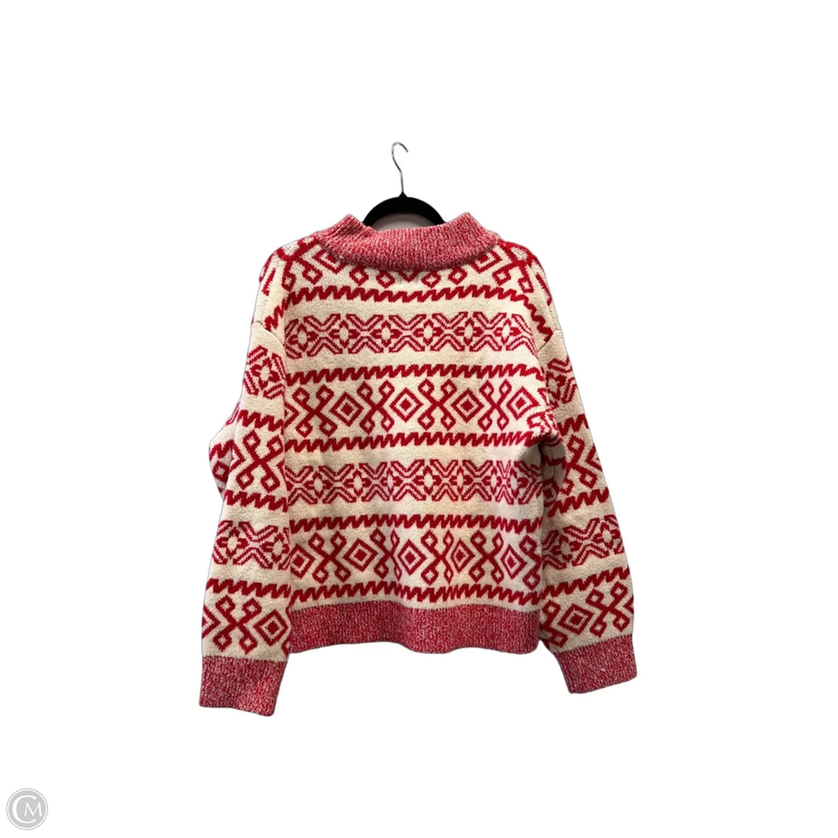 Sweater By A New Day In Red & White, Size: M