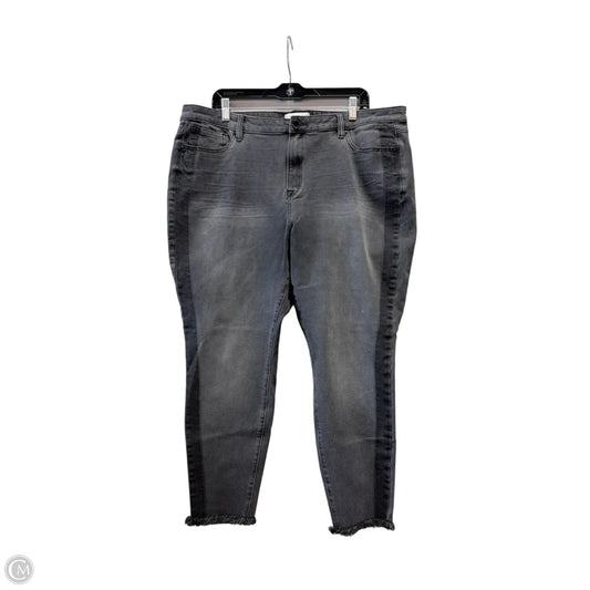 Jeans Skinny By Lane Bryant In Black Denim, Size: 20