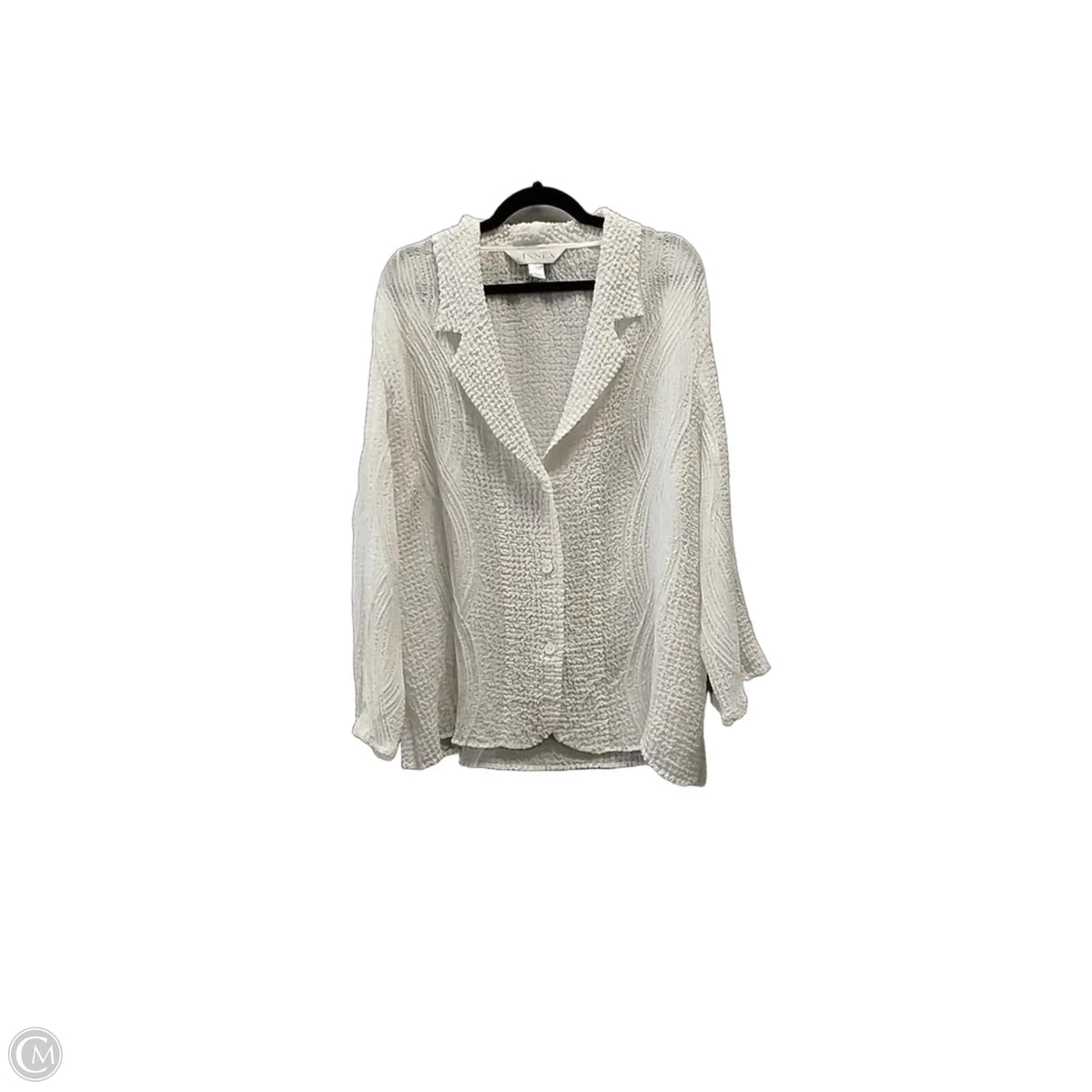 Jacket Other By Casual Corner In White, Size: Xl