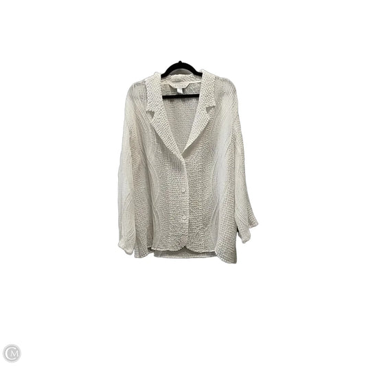 Jacket Other By Casual Corner In White, Size: Xl