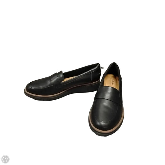 Shoes Flats By Clarks In Black, Size: 9.5