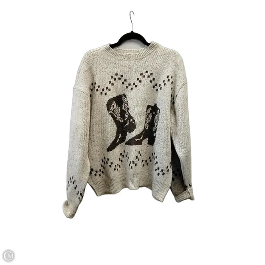 Sweater By Emory Park In Brown & Tan, Size: S