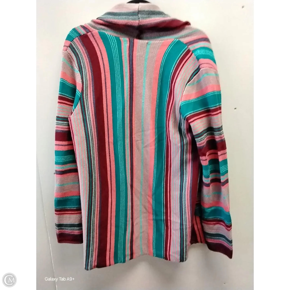 Sweater Cardigan By Rock & Roll In Striped Pattern, Size: L