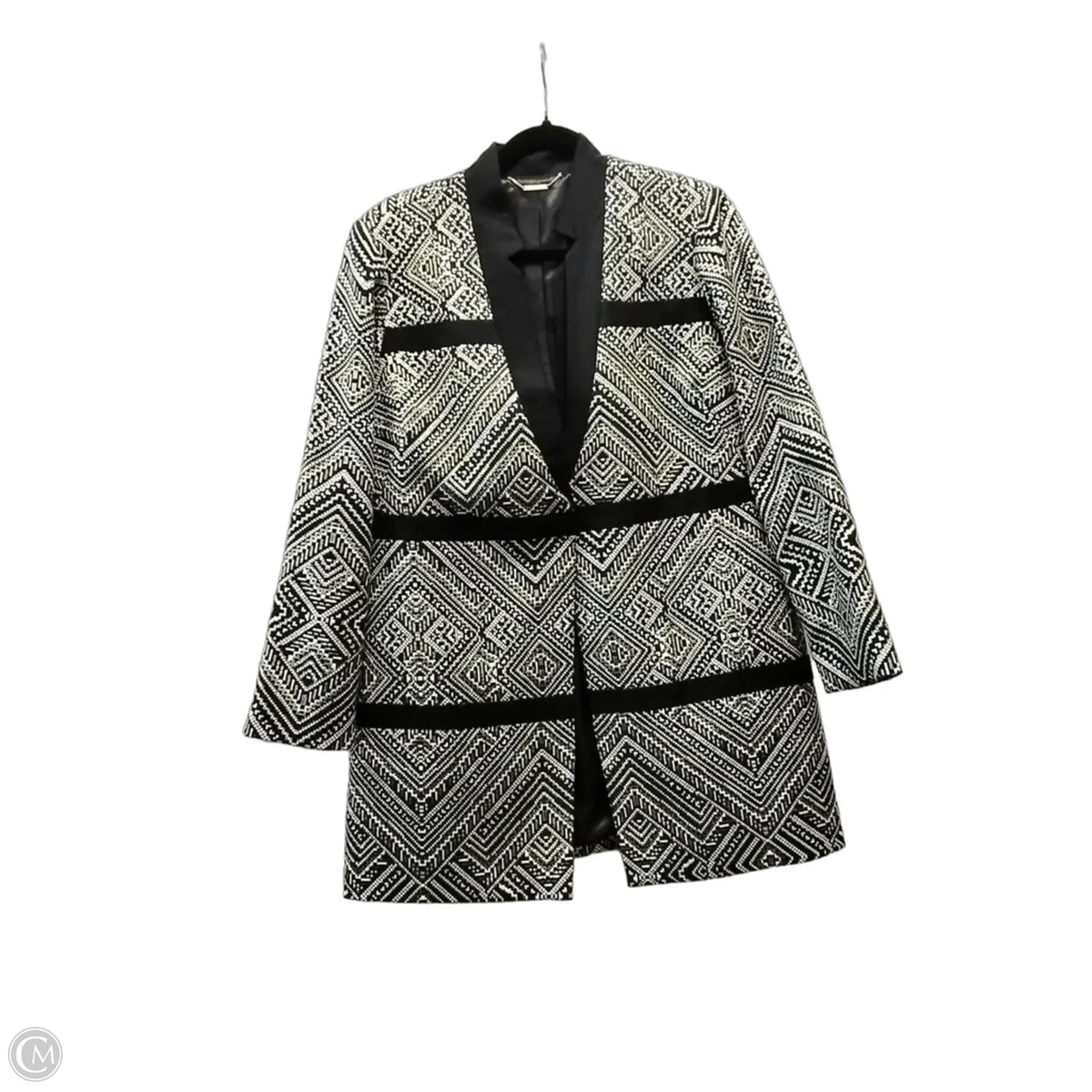 Blazer By Chicos In Geometric Pattern, Size: Xs