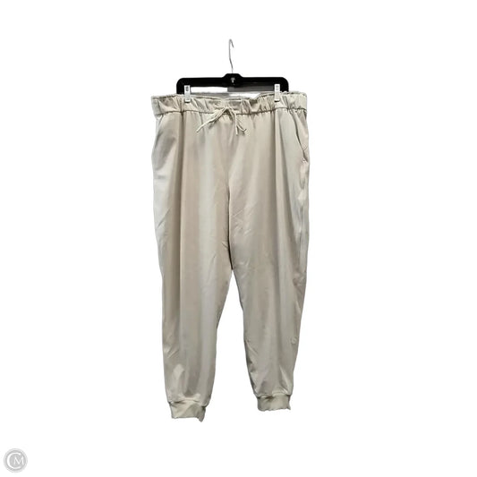 Athletic Pants By Lululemon In Cream, Size: 2x