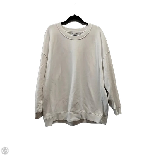 Sweatshirt Crewneck By Lululemon In White, Size: 2x