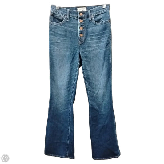 Jeans Flared By Madewell In Blue Denim, Size: 4