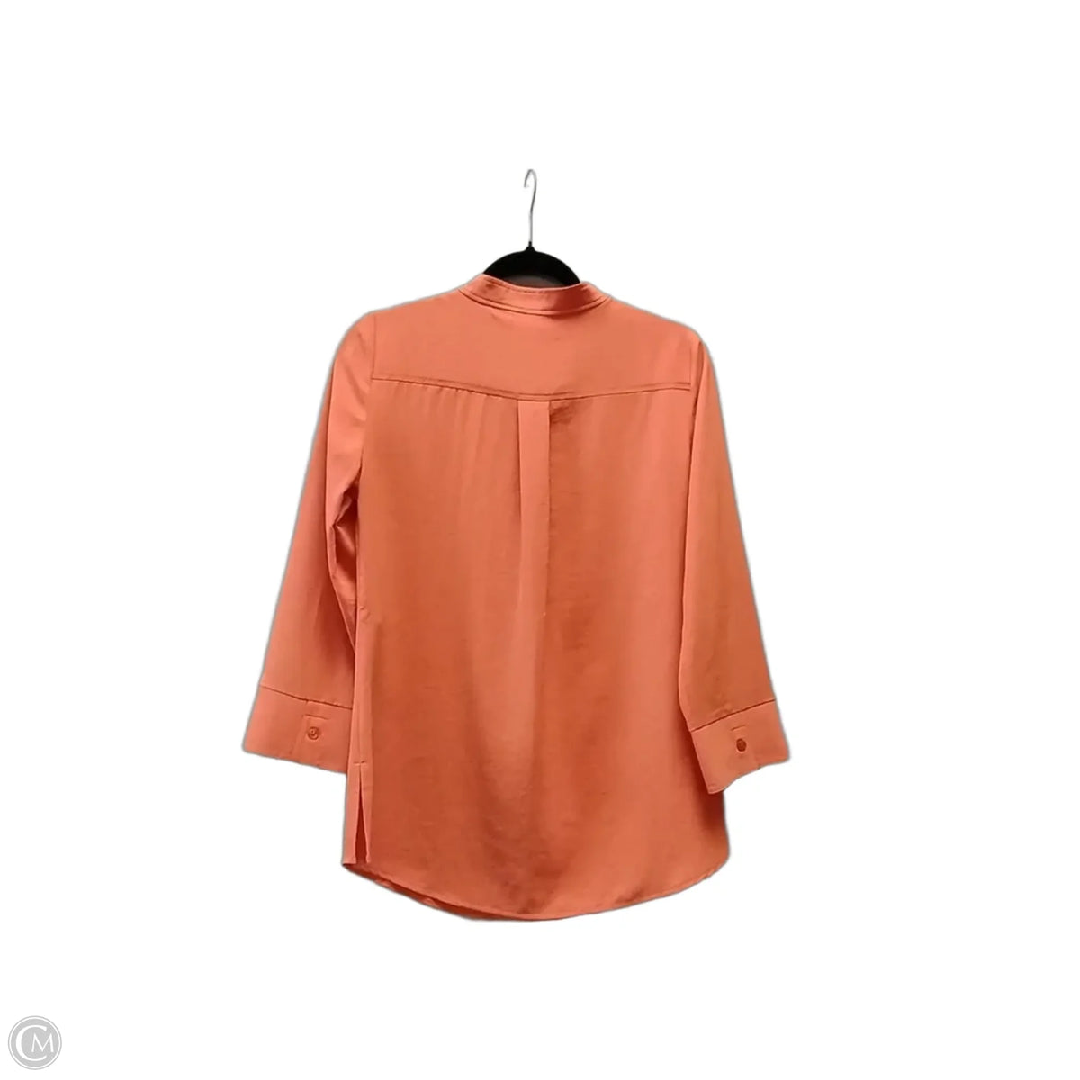 Blouse Long Sleeve By Chicos In Orange, Size: S