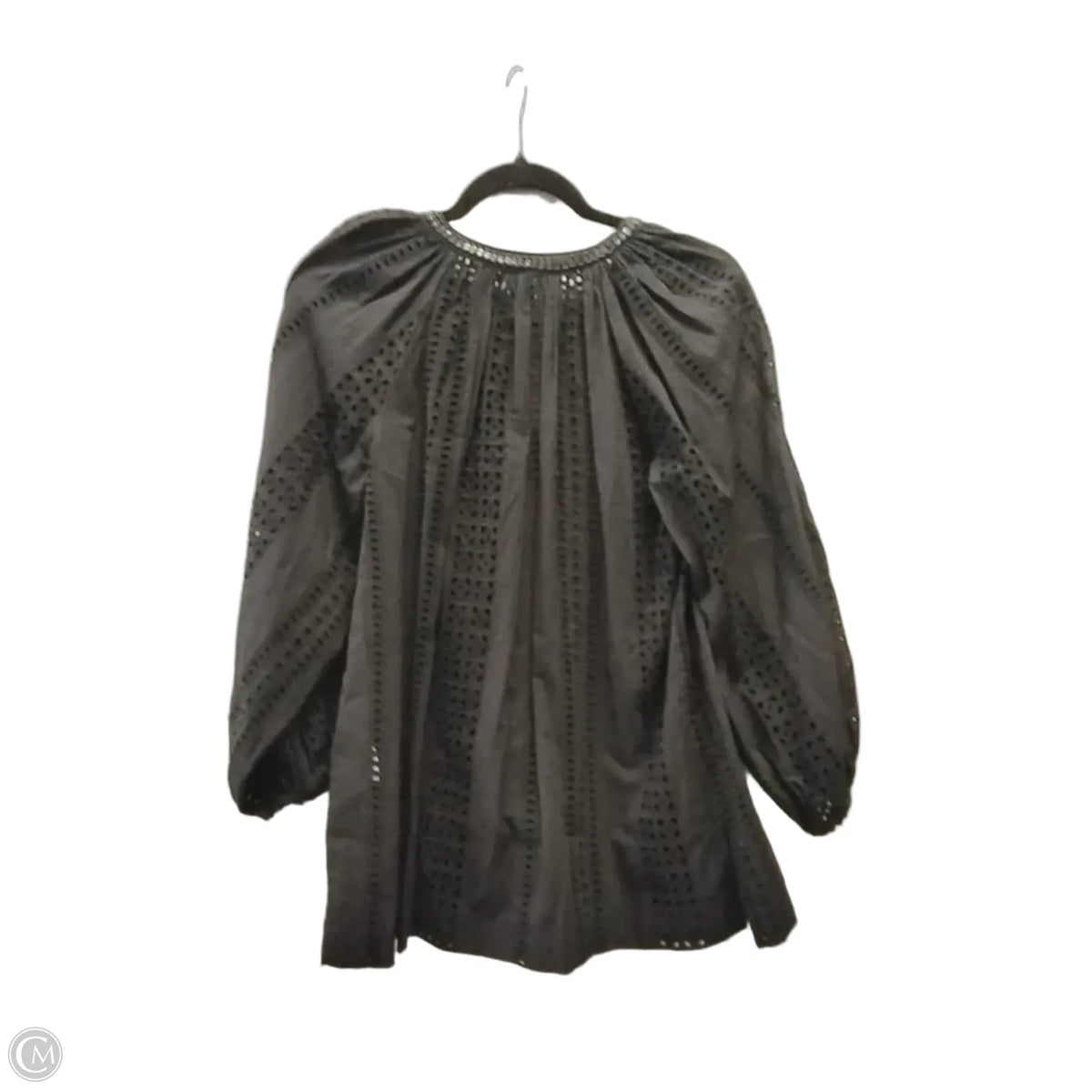 Blouse Long Sleeve By Chicos In Black, Size: S